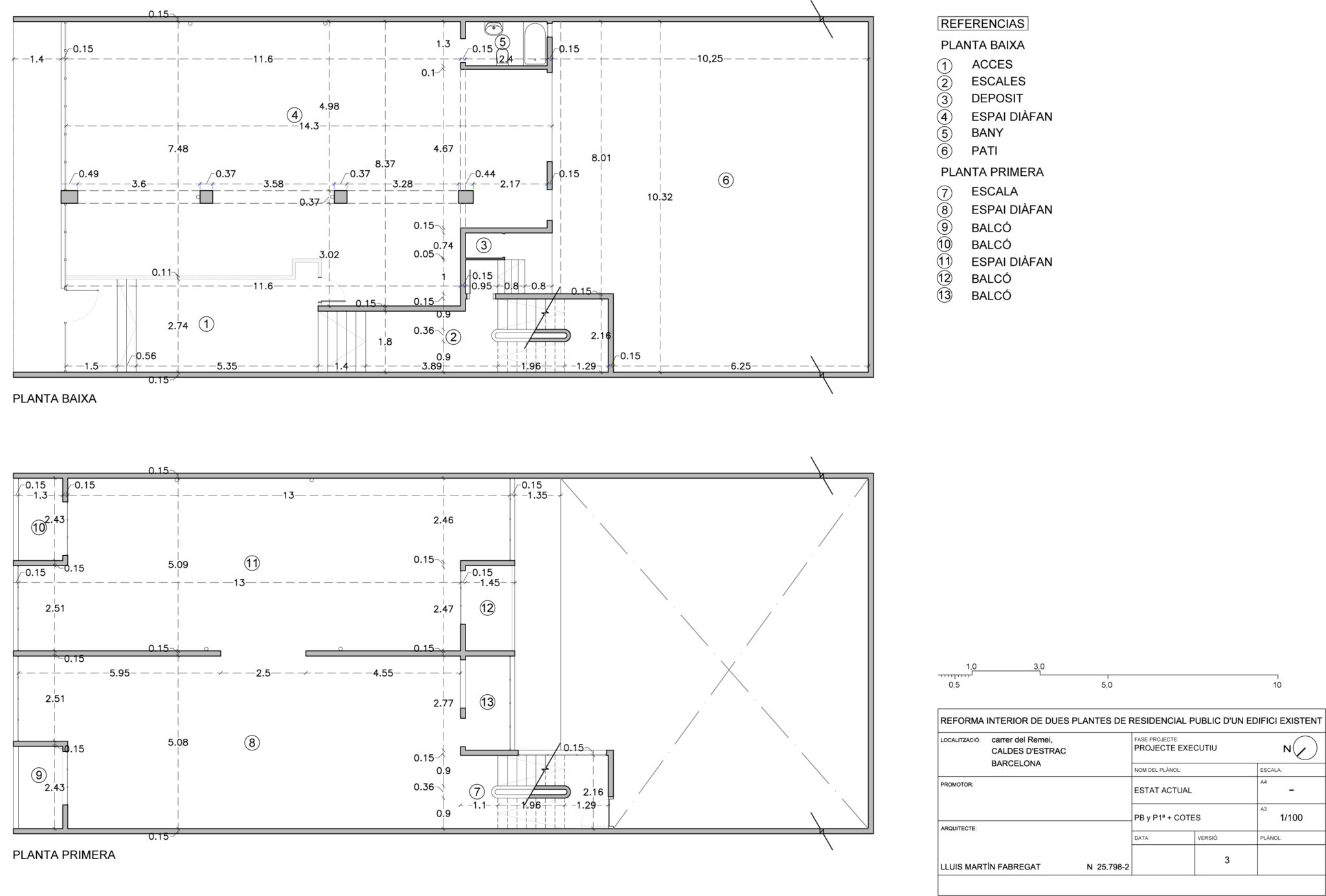 Planta Baja y 1º-Estado Original