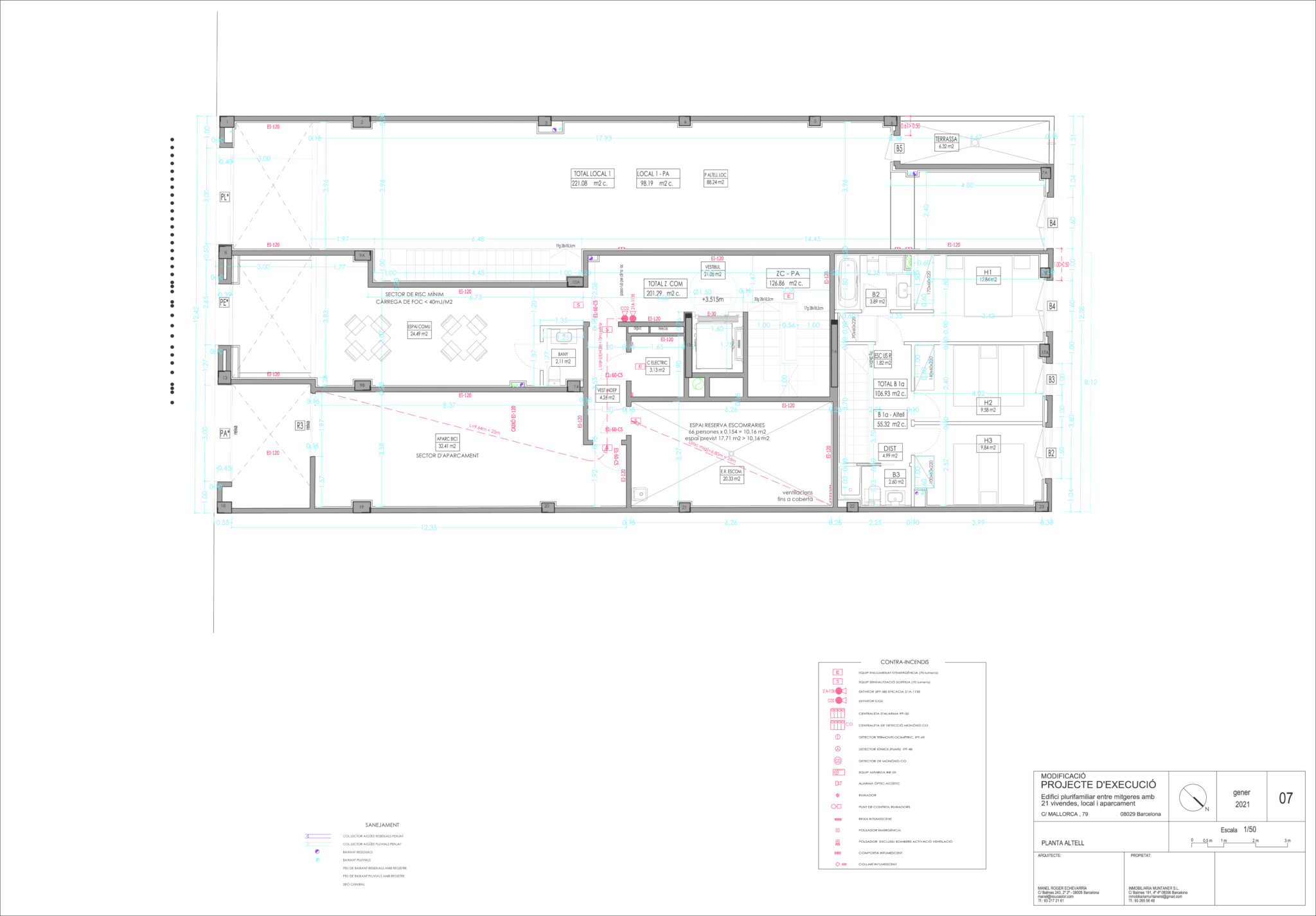 Plano-Planta Altillo