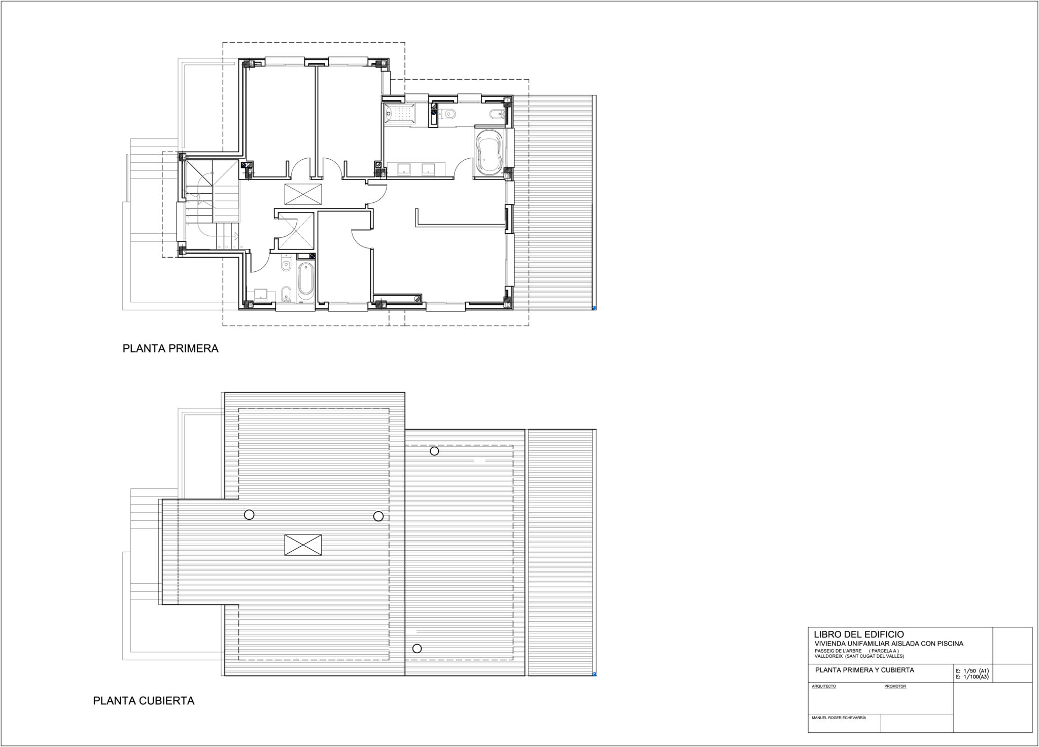 Plano-Planta 1º y Planta Cubierta