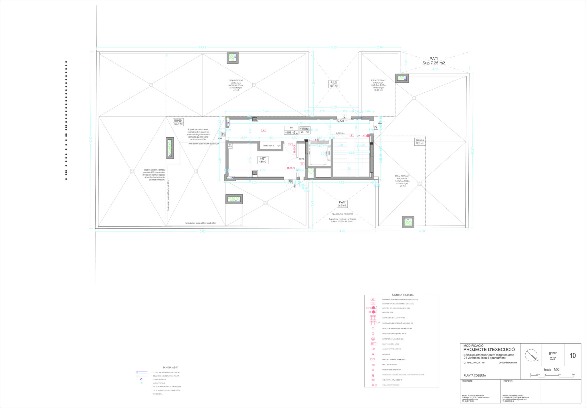 Plano-Planta Cubierta
