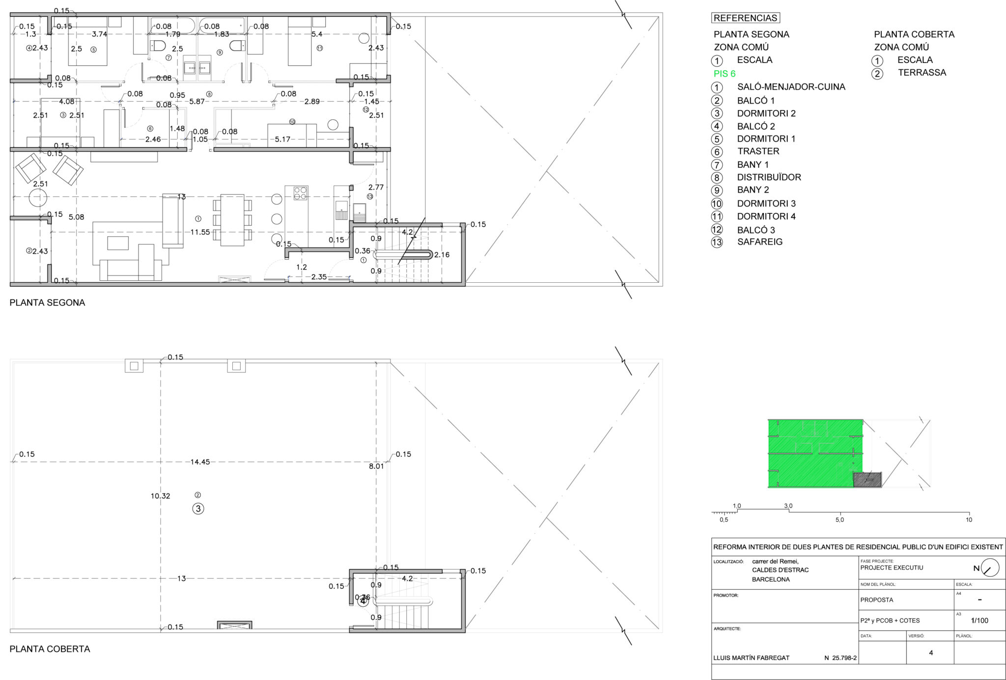 Planta 2º y Cubierta-Reforma